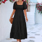 Tiered Smocked Short Sleeve Dress