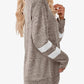 Striped Contrast Raglan Sleeve Top