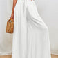 Drawstring Wide Leg Pants with Pockets