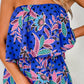 Beautiful Bea Royal Blue Printed Tube Jumpsuit