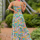 Full Size Twisted Printed V-Neck Cami Dress