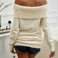 Devine Off-Shoulder Long Sleeve Sweater