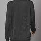 Double Take Striped Half Zip Long Sleeve T-Shirt