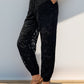 Pocketed Lace Elastic Waist Pants