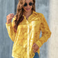 Full Size Collared Neck Long Sleeve Shirt Plus Size