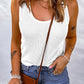 Waffle-Knit Scoop Neck Tank