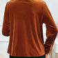 Perfee Ruched Long Sleeve Blouse
