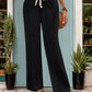 Beautiful Bea Drawstring High Waist Straight Pants