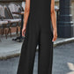 Full Size V-Neck Wide Strap Jumpsuit