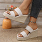 SaltySummer Open Toe Wedge Sandals