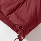 Drawstring Zip Up Hooded Vest Coat