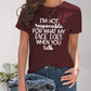 Letter Graphic Round Neck Short Sleeve T-Shirt