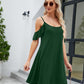 Ruffled Scoop Neck Mini Dress