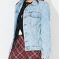 Button Up Long Sleeve Denim Shacket