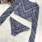 Printed Long Sleeve Top and Brief Swim Set