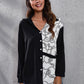 Printed Collared Neck Long Sleeve Shirt