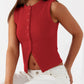 Lovelet Button Up Round Neck Tank