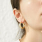 Gold-Plated Brass Huggie Earrings
