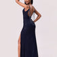 Split Sequin Backless Maxi Cami Dress