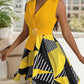 Collared Neck Sleeveless Mini Dress
