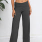 Elastic Waist Wide Leg Pants
