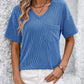 Full Size V-Neck Dropped Shoulder T-Shirt