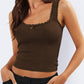 Lace Detail Square Neck Tank