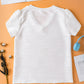V-Neck Petal Sleeve Blouse