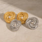 Stainless Steel Volution Stud Earrings