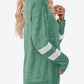 Striped Contrast Raglan Sleeve Top