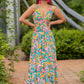 Full Size Twisted Printed V-Neck Cami Dress