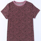 Animal Print Round Neck Short Sleeve T-Shirt