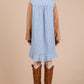 Ces Femme Striped Patchwork Round Neck Terry Sweatshirt Dress