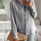 Devine Ruffle Trim Long Sleeve Shirt