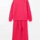 High-Low Round Neck Top and Pants Set
