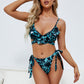 Printed Spaghetti Strap Two-Piece Bikini Set