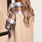 Plaid Button Up Long Sleeve Shacket