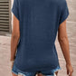 Full Size Lace Detail V-Neck Short Sleeve T-Shirt