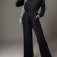 Tied Round Neck Wide Leg Jumpsuit