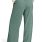Drawstring Elastic Waist Wide Leg Pants