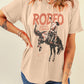 Full Size Cowboy Graphic Round Neck Short Sleeve T-Shirt