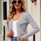 Button Up Long Sleeve Cardigan