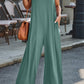 Full Size V-Neck Wide Strap Jumpsuit