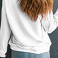 Valentine's Day Heart White Round Neck Long Sleeve Sweatshirt
