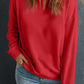 Round Neck Dropped Shoulder Sweatshirt