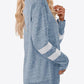 Striped Contrast Raglan Sleeve Top