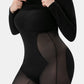 Basic Bae Full Size Built-In Shapewear Square Neck Long Sleeve Dress