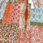 Tassel Printed Three-Quarter Sleeve Mini Dress