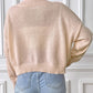 Bow Turtleneck Long Sleeve Sweater