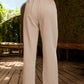 Beautiful Bea Ruched Half Elastic Waist Pants